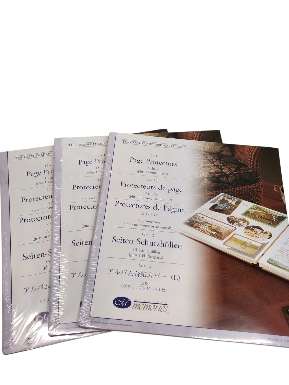 Creative Memories Scrapbook Page Protectors 12 x 12 Lot of 3 (15 Count each)